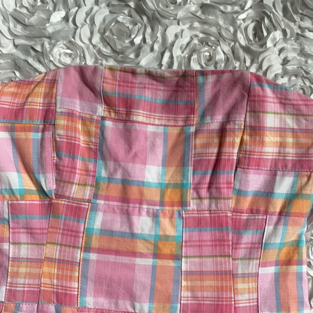 . Y2k Nantucket Brand patchwork plaid dress size 0 - Picture 2 of 4